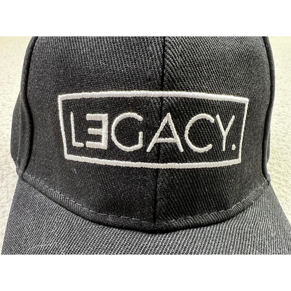 Legacy Hat Cap Snap Back Black Embroidered Box Logo Youth Little Arrows